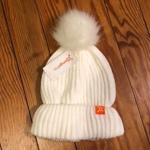 Orangetheory Fitness White Pom Beanie